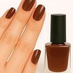 Long-Lasting Nail Polish for Women | High Shine, Quick-Dry, Chip-Resistant Nail Paint | Smooth Finish pack of 6 (Brown, 6ml)-image-77