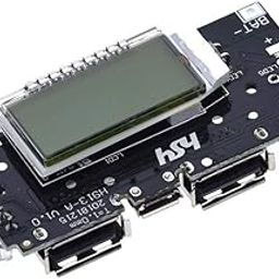 REES52® Dual USB 5V 1A 2.1A Power Bank Charging Module Circuit Board with Digital Display 18650 Battery Charger PCB Power Module for Phone DIY LED LCD Power Bank-13