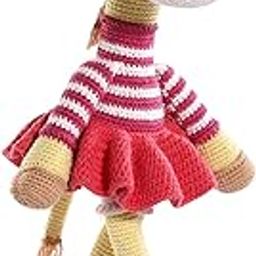 Bonfino Premium Crochet Giraffe Toy for Babies, Cute Soft Toy for Toddlers, Stuffed Animal Toy for Newborns,Washable,Hand Made, Pretend Play &Cuddle Toy for Boys&Girls, Birthday Gift, Height - 28.5 cm-picture-25