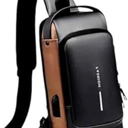 Waterproof Sling Bag for Men with USB Charging Port | Anti-Theft Crossbody Chest Bag | Travel Shoulder Bag with Password Lock & High Capacity-image-21