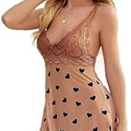 Lace Babydoll Lingerie for Honeymoon, Babydoll Night Wear for Women, Night Dresses for Women, Ladies Night Dress, Transparent Net Nighty for Sexy Women with G-Sting Panty-image-96