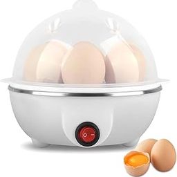 KRIYA Egg Boiler Poacher Electric Steamer Rapid 7 Eggs Capacity Cooker with 3 Boiling Modes & Overheat Protection for Quick Hard Boiled, Poached & Scrambled Eggs Vegetable Steamers Tray-picture-12