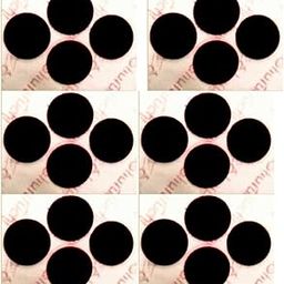 Colors Bindi-Black Colour Round Shape Large Size Sticker bindi for women and girls (pack of 6)-49