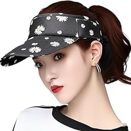 Women's Cotton Floral Printed Visor Cap 25sfv-02 (Black_Free Size) (Pack of 1)-image-64