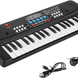 MD Kids Piano Keyboard, Piano for Kids with Microphone Portable Electronic Keyboards for Beginners, Musical Toys Pianos for Girls Boys Ages 3-8 (37 Key Bigfun Piano for Kids)(Multi)-picture-13