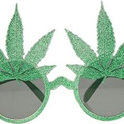 CALANDIS® Novelty Party Sunglasses Glitter Green Maple Leaf Eye Glasses | Clothing, Shoes & Accessories | Costumes, Reenactment, Theater | Accessories | Glasses-image-41