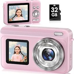 Digital Camera, 2.7K Real Dual Screen Digital Camera for Autofocus Photography, Vlogging Camera for YouTube Video 16x Zoom 32GB, Anti-Shake SD Card-11