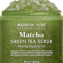 Matcha Green Tea Body Scrub for All Natural Skin Care - Exfoliating Multi Purpose Body and Facial Scrub Moisturizes and Nourishes Face and Skin - 10 oz - Great Gift for Her-16