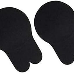 Combo 1 Pair Women Push Up Bras for Self Adhesive Silicone Strapless Invisible Bra Reusable Sticky Breast Lift Up Tape Rabbit Bra Pads, Black-15