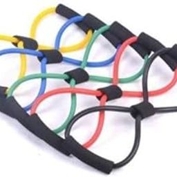 VACULACE Resistance Band 8 Type Chest Expander Fitness Exercise Tube Resistance Tube 8 Shaper (Multicolor)-27
