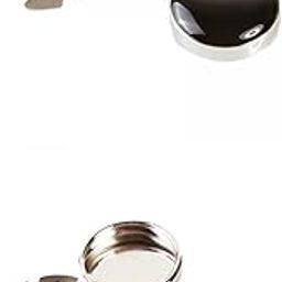 ™ 4Pcs Classic Men Cufflinks Ordinary Shirts Decor Round Button Covers Black and Red | Mens Jewelry-47