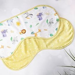 Tiny Snooze Pack of 2 Organic Cotton Muslin Burp Cloth | Lightweight and Absorbent | Size 58cm x 26cm-image-83