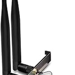 Tenda E12 AC1200 PCI Wireless Dual Band Network Card, 867Mbps 5GHz and 300Mpbs 2.4GHz, 2 Detachable 5dBi External Antennas, WiFi Express Adapter-20
