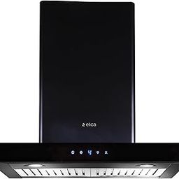Elica 60 cm 1020 m3/hr Chimney (SPECTRA 60 TOUCH NERO, 2 Baffle Filters, Black)-50