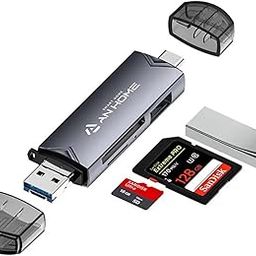 6-in-1 SD Card Reader, USB 3.0/USB C/Micro USB, SD/Micro SD/SDXC/SDHC/MMC/RS-MMC/UHS-I, Compatible with MacBook/iPad Pro/Android Phone/PC/Laptop-25