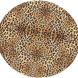 LOSA Table Cover Cloth for 140cm Dia Tables Restaurant BBQ Leopard Print-image-1