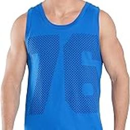 Men's Regular Fit Tank Top (9928_Neon Blue_Small)-image-76