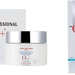 O3+ SPF 15 Day Cream Sun Protection Formula for Normal to Dry & O3+ Milk Scrub Enriched with Macadamia Nuts Extracts for Clean & Bright Complexion Combo-4