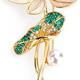 Lapel Pins Brooch Fashion Design with Pearl in Gift Box-image-59