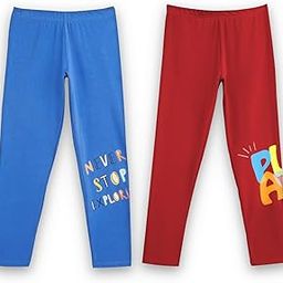 Playmate Cotton Leggings for Girls, Relaxed Fit-image-0