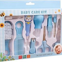 Eoex Baby Grooming Kit - 10 Pieces Baby Toddlers Manicure Grooming Kit with Nail, Hair, Ear Grooming Tools, Healthcare Accessories Kit for New Born Baby & Toddlers (Blue)-image-71