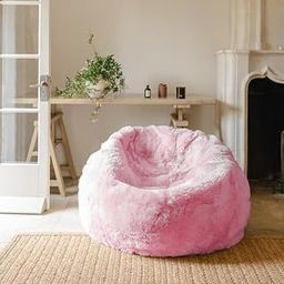 Biggie Bean 4XL Bean Bag with Beans Filled - Imported Premium Fur Bean Bag Sofa : Furry Delight - Unmatched Softness and Luxurious Comfort (Matching Color : Soft Fur, Pink)-12