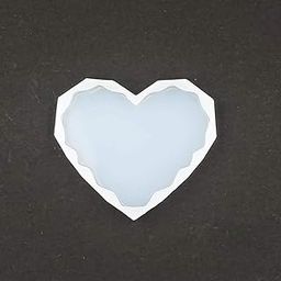 SS Art Land 3-Cavity Diamond Heart Silicone Mould/Mold | Multipurpose Epoxy Resin Casting Mould for Coasters, Jewelry Pendants, DIY Crafts & Frames – 1 PC-24