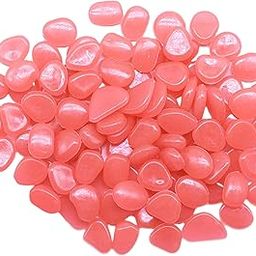 bnf® Luminous Pebbles Glow Stones Rocks for Walkways Decor Pink 50Pcs | Yard, Garden & Outdoor Living | Garden D©cor | Decorative Stepping Stones-image-52