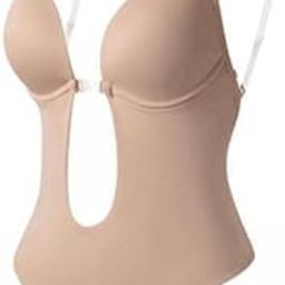 LICHTS® 3xWomen Backless Bodysuit Deep V Neck Body Shaper for Wedding S Skin Color|Clothing, Shoes & Accessories | Womens Clothing |Sleep-image-87