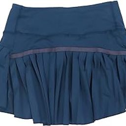 Ubervia Pleated Short Skirt Two Layers Inner Shorts Tennis Skirt Invisible Pocket Girls Breathable Workout (S), Navy Blue-image-11