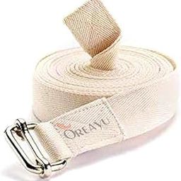 OREAYU™ Khadi Eco-Friendly Organic Cotton Yoga Strap |9-ft Length|Durable and Adjustable| Yoga Belt for All Levels of Asanas| Flexibility|and Stretching (White)-image-17