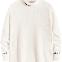 tagas Womens Fleece Winter Sweatshirt – Cozy High Neck Pullover with “Los Angeles” Embroidery | Soft Warm Casual Wear for Men & Women(Size : S to XXL)-picture-8