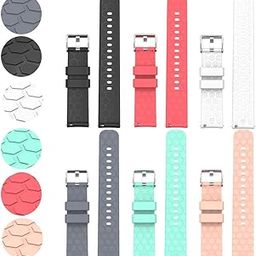 Compatible with Garmin Forerunner 245 645 Bands Accessory Sport Colourful Silicone Bracelet, 6Pack Strap Band for Forerunner 645 245 Music Smartwatch, Soft and Durable-image-65
