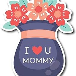 BIRD'S MIND® I Love You Mummy Wooden Fridge Magnets for Kids Girls Boys Gift and Home Refrigerator Decoration Multicolored L X H 5 X 7 Cms-8