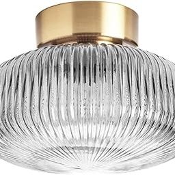 Ikea SOLKLINT Ceiling lamp, Brass/Grey Clear glass27 cm-25