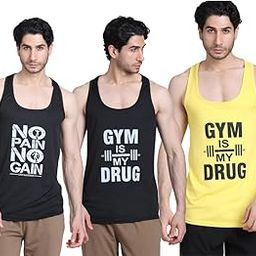 New Men Cotton Vest Sando T-Shirt for Gym rkout Baniyan Tshirts Sleeveless Printed Summer Relaxed Fit Style.-image-73