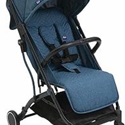Chicco Trolley Me Ultra Lightweight Compact Foldable and Tilt from Birth to 15kg with Trolley System, Rain Cover and Extendable Hood - Blue-29