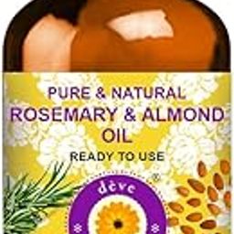 Deve Herbes Rosemary and Almond Oil for Healthy Hair, Scalp and Roots- Pure and Natural 100ml (3.38oz)-image-57