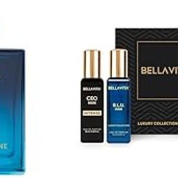 Bella Vita Luxury Skai Aquatic Unisex Eau De Cologne Collection Eau De Parfum 4 X 20Ml For Men With Oud Gold Ocean B.L.U & Ceo Man Liquid Perfume,Assorted-image-9