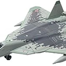 UJEAVETTE Toy 1/72 Scale Fighter Model Kit DIY Aircraft Ornament for Bar Bedroom Bookshelf SU57 Contemporary Manufacture-19