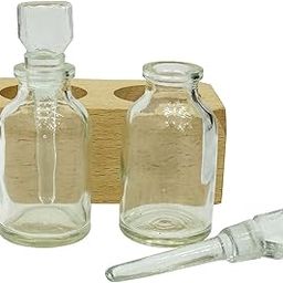 LUXURO Acid Bottles 2 (Empty) with Wooden Block Durable Jewellery Tool-image-2