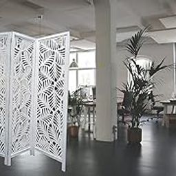 Australian Handicraft Home Interior Wooden Room Divider/Wooden Room Partition/Wooden Screen Separator for Living Room/Bedroom/Office/Kitchen (H : 6 ft, 4 Panel x 20 inch)-image-72