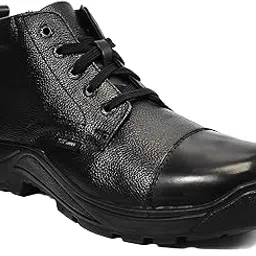 tsf Black Genuine Leather Police Boot-picture-30