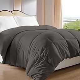 Home Plus Studio Microfiber Luxury Reversible Double Bed Blanket/AC Comforter/Duvet/Dohar All Weather & Season Duvet 200 GSM (90x100, Grey)-image-21