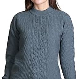 Woolen Turtle Neck Full Sleeve Womens Sweater-image-117