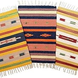 H2H Cotton Traditional Design Small Rectangular Door Mat Combo (Multicolour, 40X60Cm) - 5Pc And 3Pc-image-25