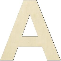 LET'S DIY Unfinished Engineered Wood Alphabet A Capital Letter - Perfect for Wall Decor, Crafts, and Artistic Projects | Versatile Cutouts for Lippan Art, Resin Work, Pyrography, and Beyond (8 Inch)-image-51