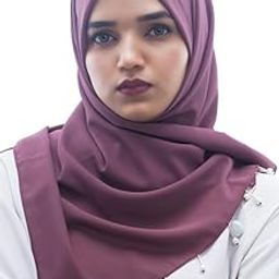 URSHIA GEORGETTE HIJAB FOR WOMEN/PEARL HIJAB/MOTI LATKAN HIJAB/DIAMOND GEORGETTE HIJAB/LATKAN HIJAB-image-0