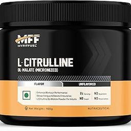 MyFitFuel L Citrulline Malate Powder 2000mg | Boosts Nitric Oxide, Delay Fatigue, Pre Workout Supplements for Men & Women - (100g, Unflavoured)-image-26
