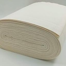 Cotton Solid Embroidery Cross Stitch Matty Soft Fabric Cloth, 34 Inches (86.36 cm) Width, 8 Count Soft, 3 Meters (3Mtr Off White/Cream)-image-83